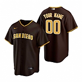 San Diego Padres Customized Nike Brown 2020 Stitched MLB Cool Base Road Jersey,baseball caps,new era cap wholesale,wholesale hats